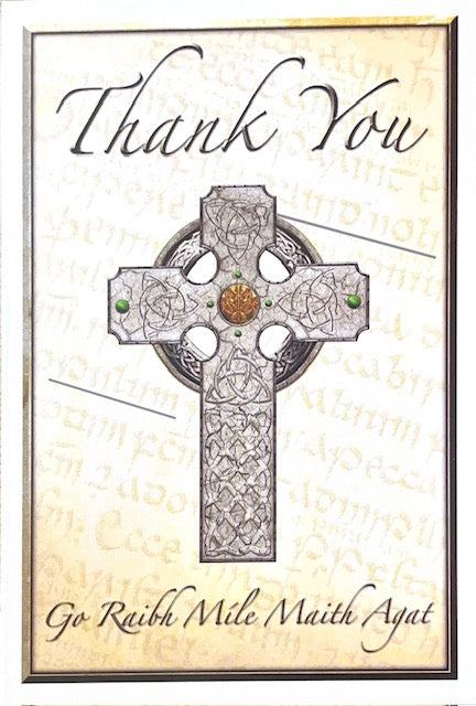 Go Raibh Maith Agat  / Thank You Pack - Celtic Cross