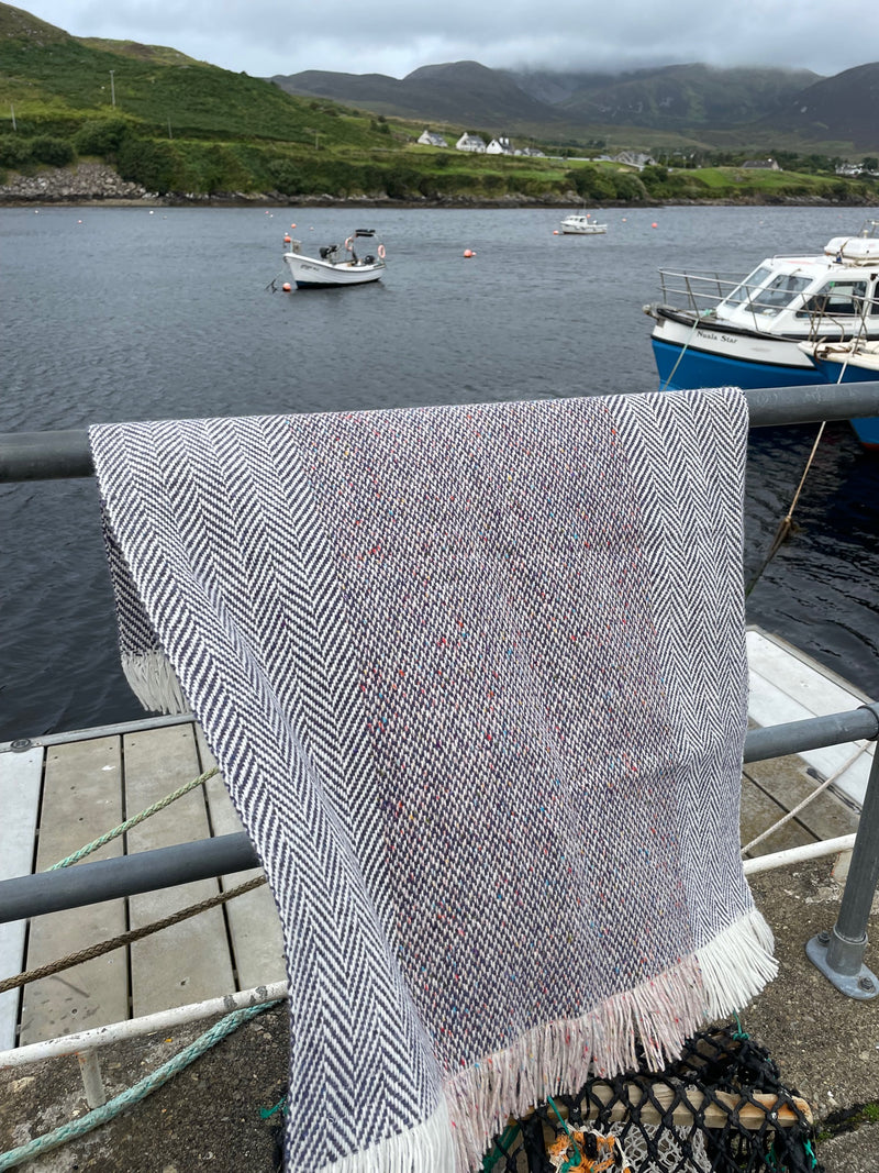 Single Woven Blanket by Sliabh Liag Weaves 32" x 60"