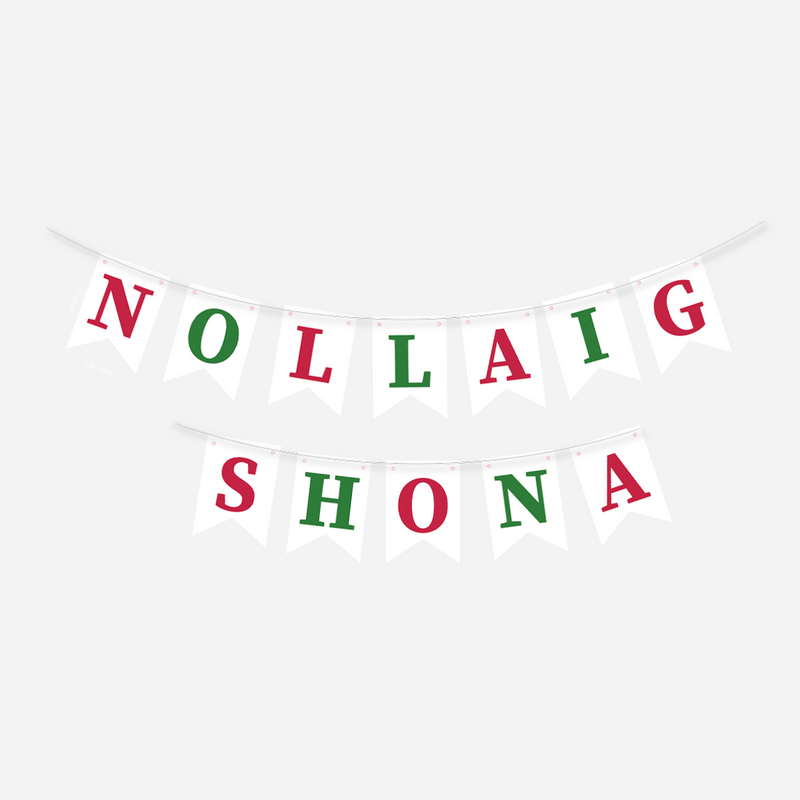 Stiallbhratach Nollaig Shona - Bunting