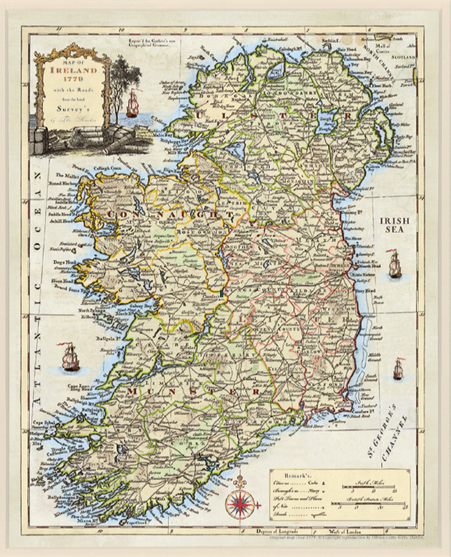 Ancient Map of Ireland